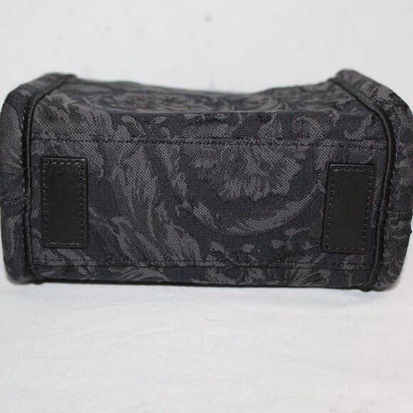 Versace Jacquard Barocco Athena Tote Black Top Handle Shoulder Bag Crossbody - Picture 5 of 10